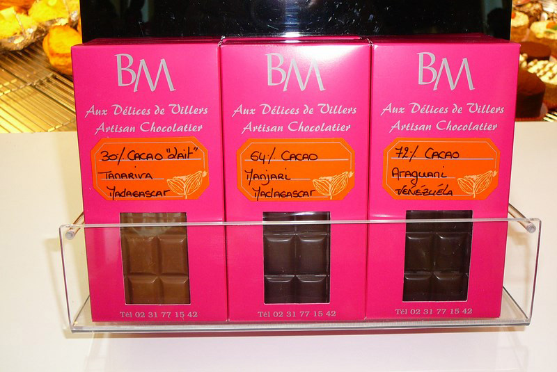 Tablettes de chocolat - Pâtisserie Chocolaterie Moulinet - Villers-Bocage